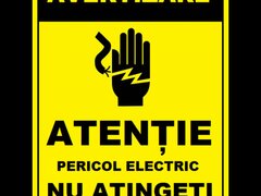 Placuta atentie pericol electric nu atingeti